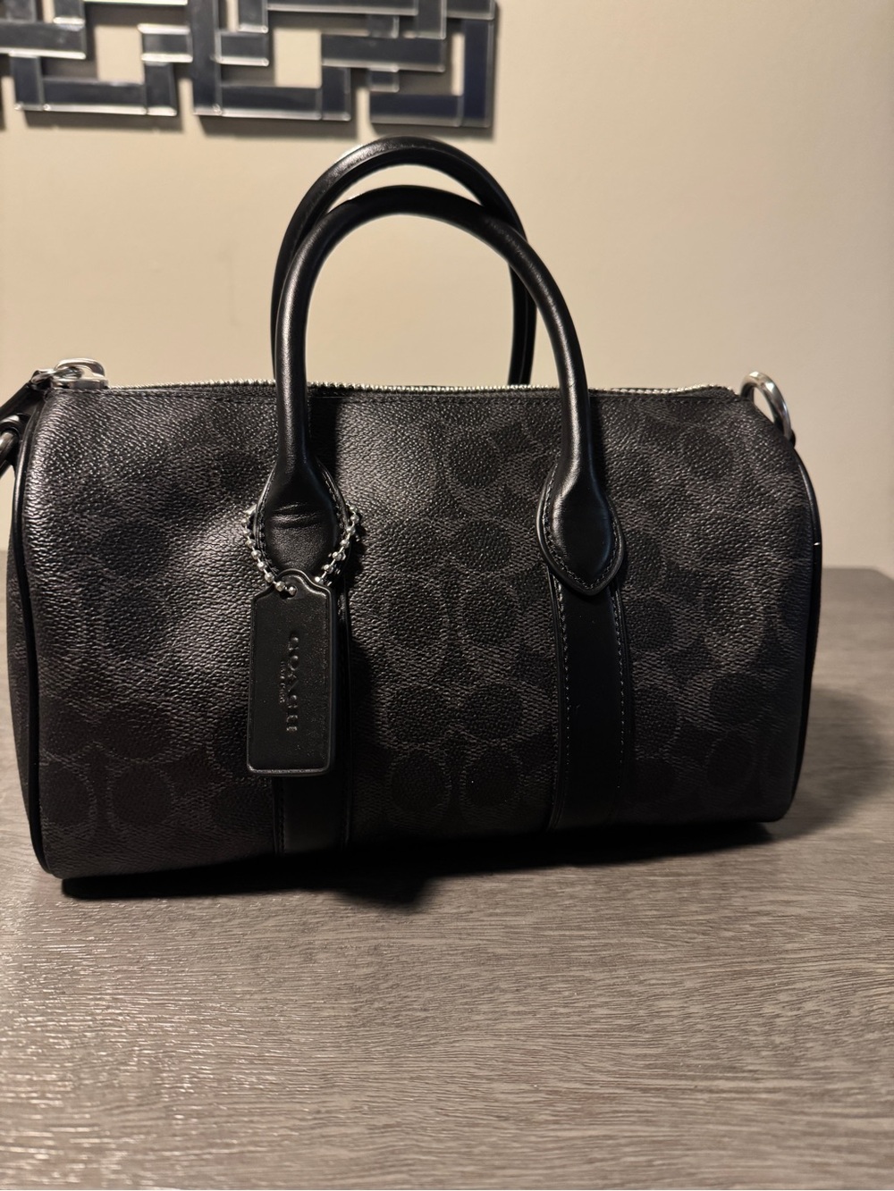 Coach Black Signature Compass 25 - Picture 2 of 6
